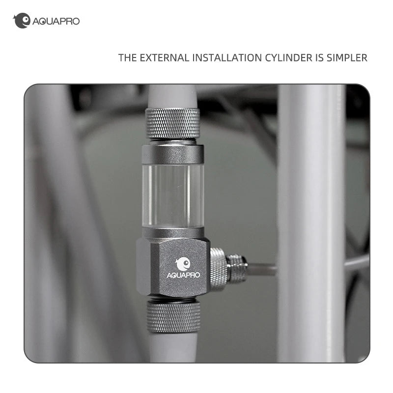 AQUAPRO External CO2 Atomizer Diffuser (Aluminum, Planted Tank, Fine Mist)