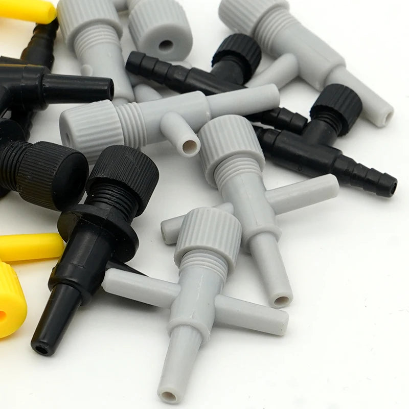 10/20pcs Aquarium Air Flow Control Valve Tap Fish Tank Air Water Flow Regulator Hose Connector Control Valve For 5mm Oxygen Tube
