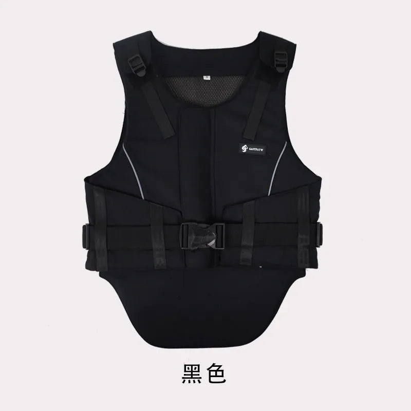 Equestrian Riding Armor Vest with Zipper (Protective, Training & Competition)