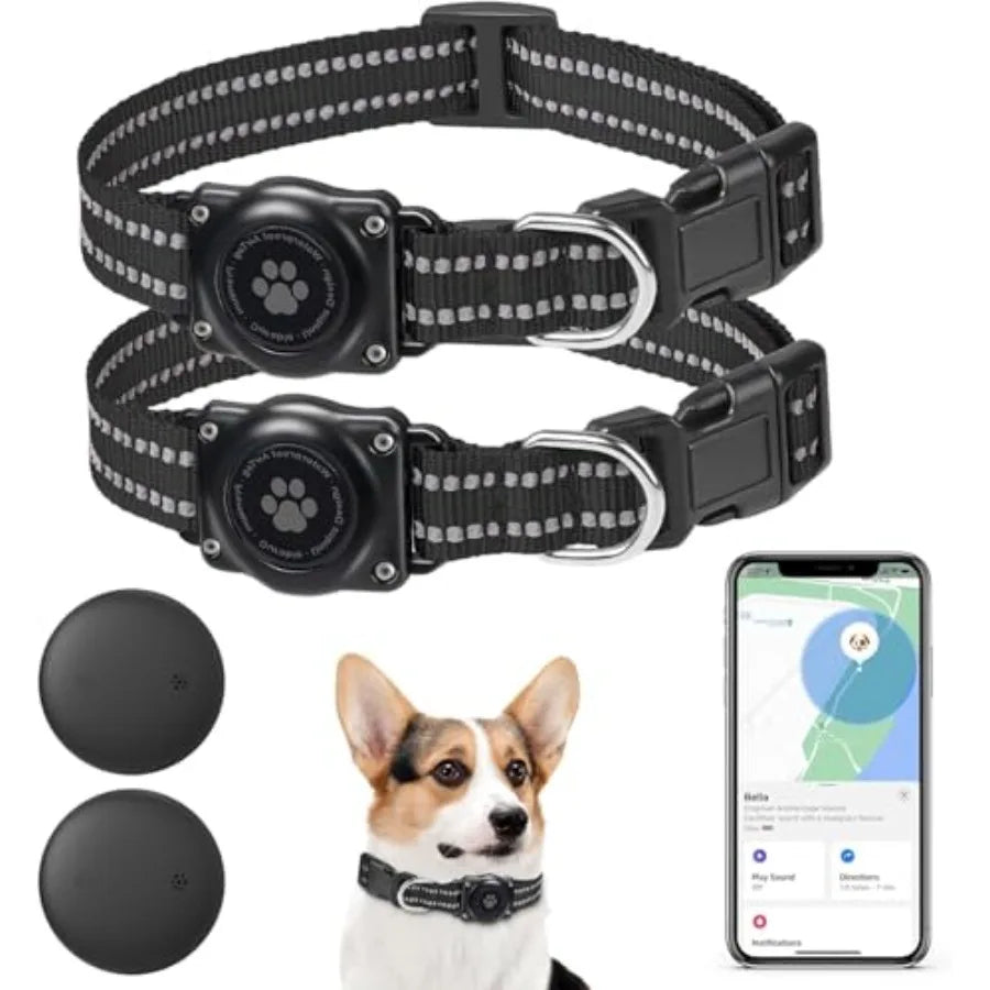 Mini GPS Pet Activity Tracker for Dogs & Cats - Apple Find My Compatible Anti-Loss Finder with No Monthly Fee