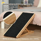PawHut Foldable Elevated Pet Ramp (35.5x16x24in, Black)