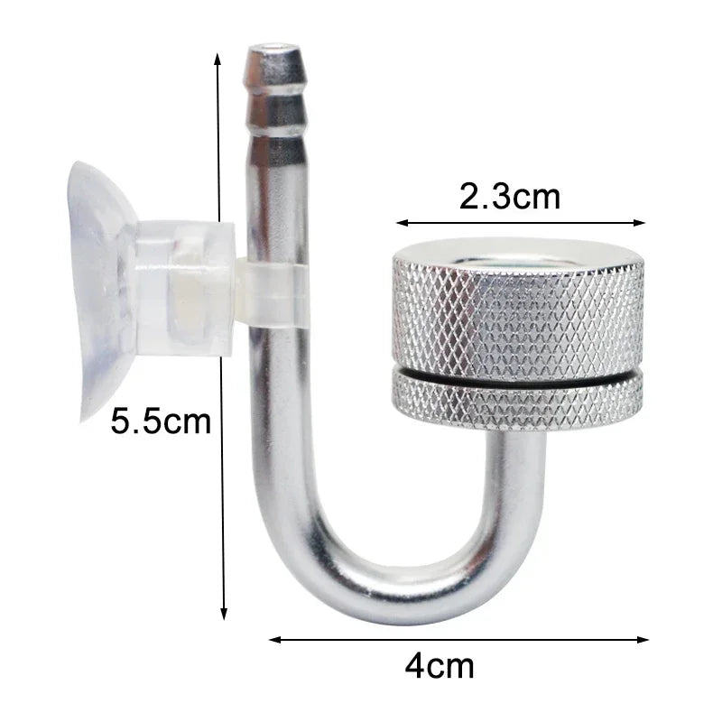 Aquarium CO2 Diffuser & Bubble Atomizer (Suction Cup, Planted Tank, Fine Mist Reactor)