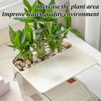 Turtle Aquarium Multi-functional Aquarium Transparent Terrarium for Crayfish Hermit Crabs Frog Reptile Tortoise Habitat Basking