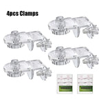 Aquarium Accessories Fish Tank Net Holder Acrylic Transparent PP Anti-Jump Net Clamp Fixed Clip Aquarium Cover Holder Clips