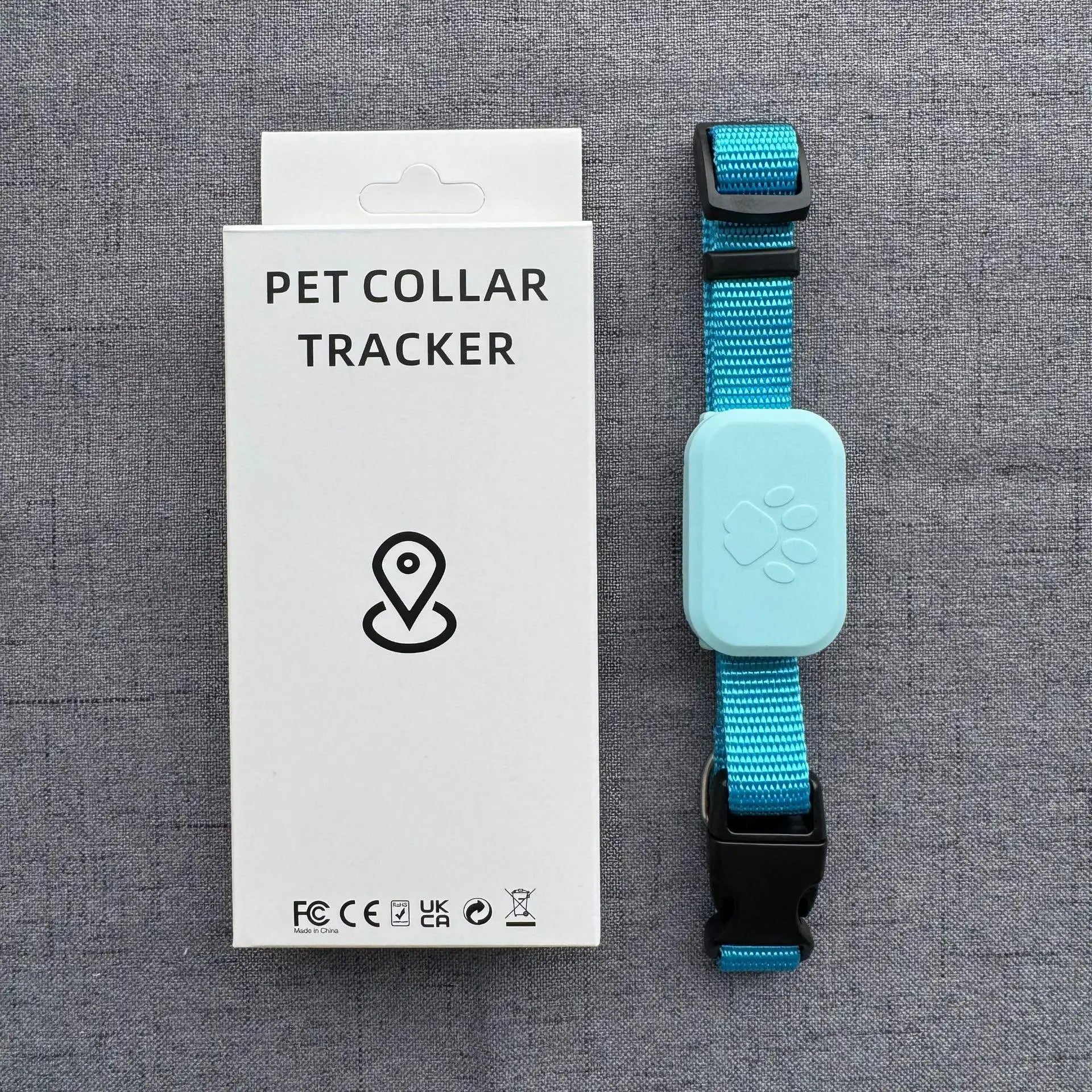 Waterproof Real-Time GPS Tracker for Dogs & Cats - iOS-Compatible Anti-Loss Locator with Adjustable Collar