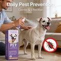 Pet Flea Spray Effectively Removing Fleas Ticks Relieve Skin Itching Natural Ingredients Non Irritating Dog & Cat Flea Repellent