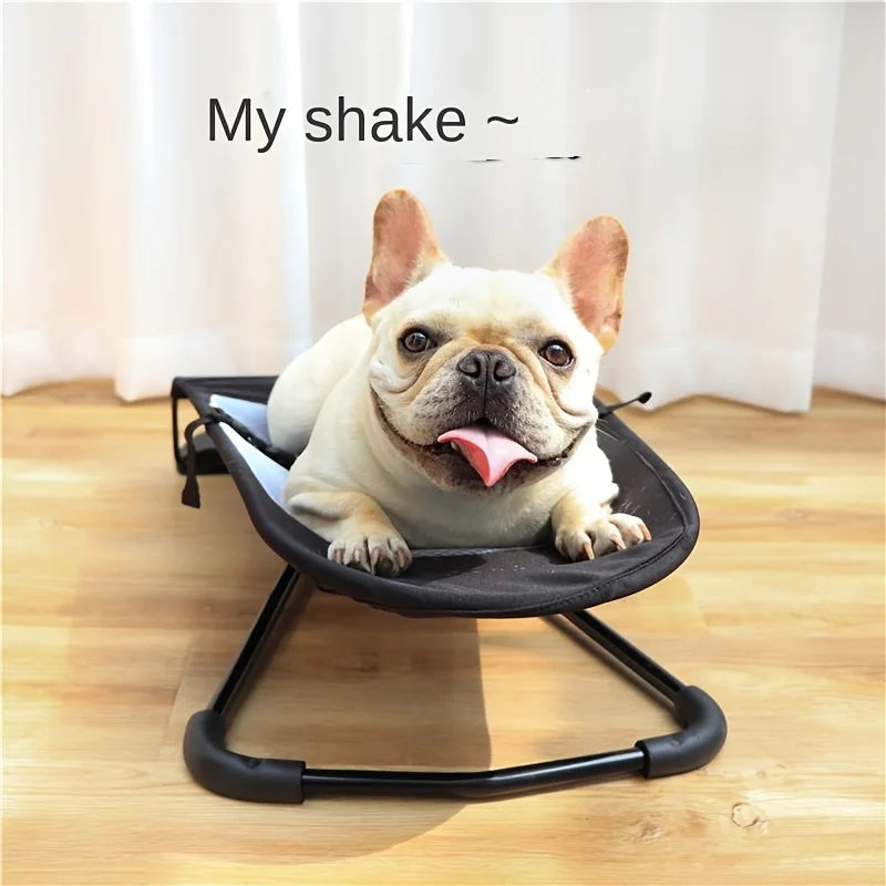 Elevated Folding Pet Rocking Chair for Sunbathing (Under 30lbs)