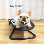 Elevated Folding Pet Rocking Chair for Sunbathing (Under 30lbs)