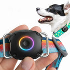 IPX7 Waterproof AirTag Collar Holder for Dogs & Cats - Stainless Steel & Plastic Anti-Loss Tracker Case