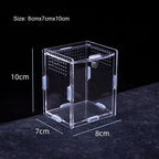 Transparent Reptile Pet Breeding Box Crawling Pet Feeding Box Lizard Silkworm Scorpion Beetle Insect Box Pet House Acrylic Cage