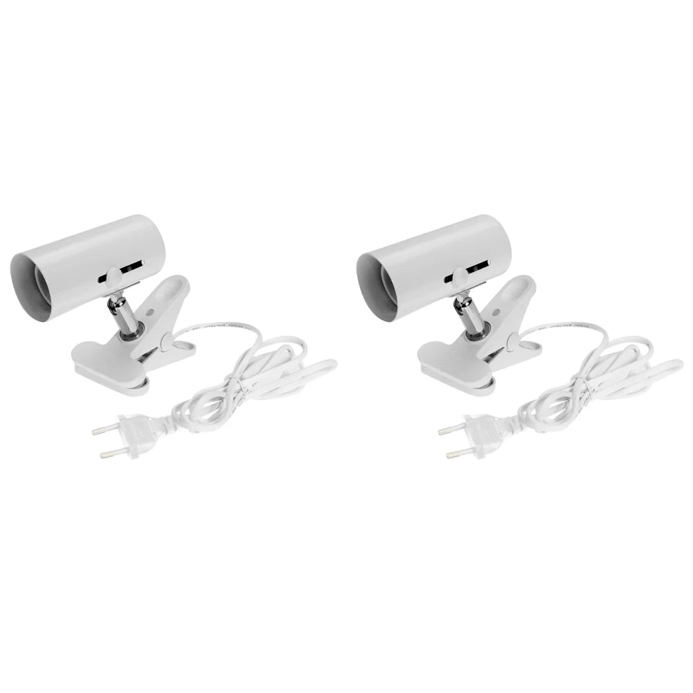 Turtle Fish Tank Reptile Heating Light Holder 360 Degree Rotation E27 Lamp-socket Clip-on Bulb with Lamp Clip Cover уф лампа для
