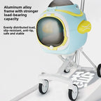 Pet stroller aluminum alloy frame space capsule travel stroller is easy and convenient for dual-purpose use to free hands