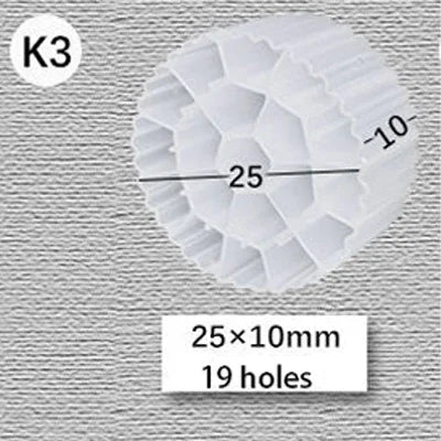 MBBR Aquarium Bio Filter Media (K1–K5, Koi Pond, Fluidized Bed)