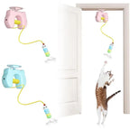 Electric Door-Hanging Auto-Lifting Cat Yoyo Ball — Rechargeable Elastic Rope Interactive Teaser