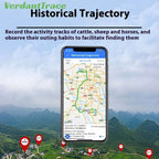 VerdantTrace 4G Solar WiFi GPS Animal Tracker for Sheep, Cows & Cattle - IP67 Waterproof 10000mAh Geo-Fence Device