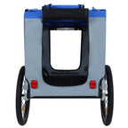 2-in-1 Bike Trailer & Push Cart for Pets - All-Terrain Pet Carrier & Durable Steel Frame, 66LB Capacity for Cycling, Camping