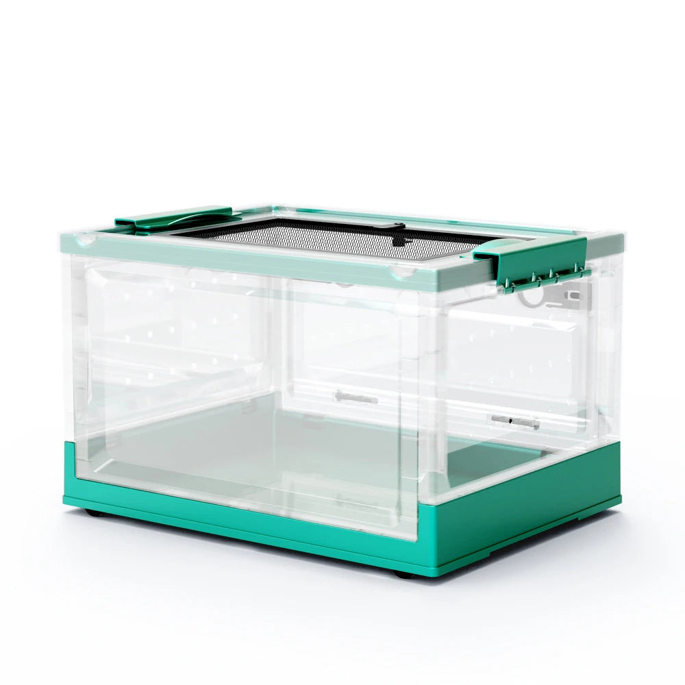 Foldable and Stackable Small Animal Terrarium, Suitable for Reptiles, Lizards, Geckos, Turtles, Hamsters, Chinchillas