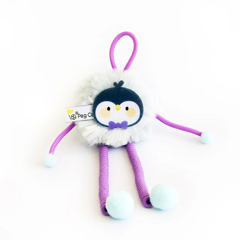 Catnip & Rattle Plush Pompom Cat Kick Toy — Minty Self-Entertainment Balls for Indoor Cats