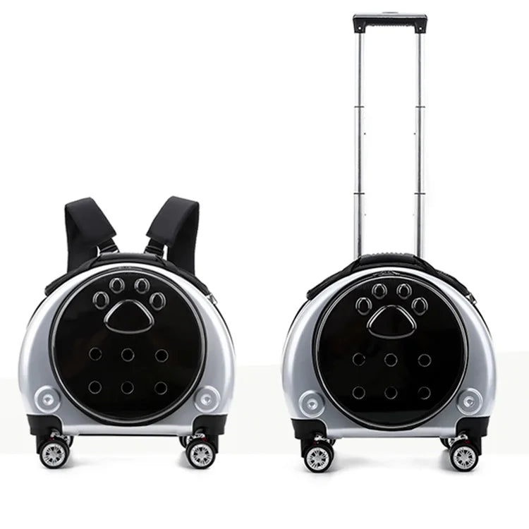 Pet Luggage, Transparent Space Capsule, Multi-purpose Backpack, Cat Bag, Large Capacity, Two Portable Small Dogs, Outdoor Bag