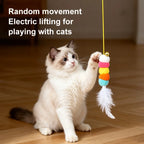 Automatic Retractable Smart Cat Teaser Toy — Electric Hanging Swing Toy for Indoor Cats