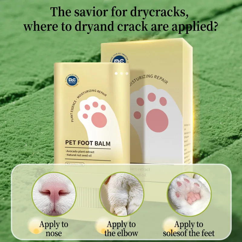 PetClear 15g Pet Paw Balm - Safe Lickable, Hypoallergenic Non-Irritating, Moisturizing to Prevent Dry Cracked Paws