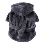 Pet Dog Towel Pajama with Hood Thickened Luxury Dog Bathrobe Quick Drying and Super Absorbent Dog Towel Puppy Shower Gown