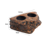 Reptile Magnetic Feeder Ledge Reptile Food Water Dish Bowl Terrarium Tank Decor Accessories for Gecko Lizard Chameleon Pets