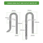Stainless Steel Aquarium Filter Lily Pipe & Oil Film Skimmer (WYIN Style, Inflow/Outflow)