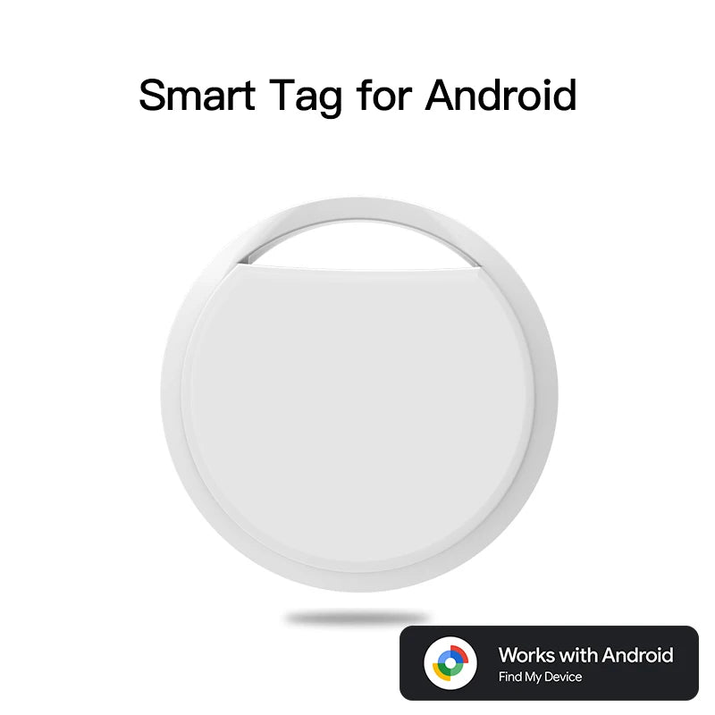 Bluetooth GPS Smart Tag Tracker for Android - Google Find My Compatible for Pets & Keys (Samsung/Xiaomi)