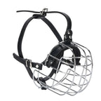 Metal Basket Dog Muzzle (Vet Visit, Anti-Eat, Easy Clean)