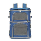 Pet Trolley Case Double Layer Large Capacity Breathable Cat Dog Carrier Stroller for Outdoor Travel Two Pet Portable Carrying