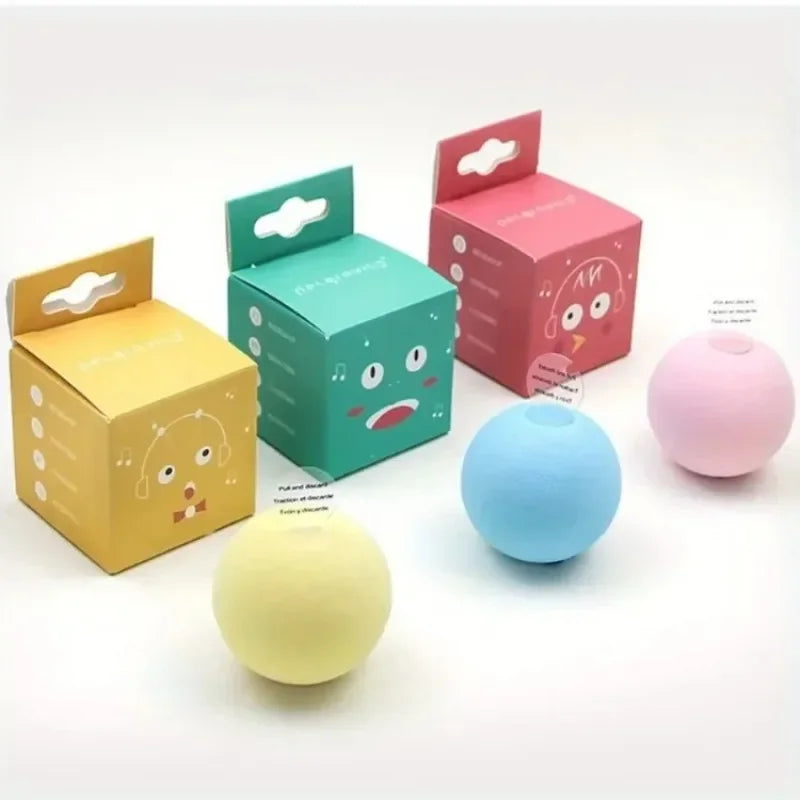 3-Pack Gravitational Catnip Purring & Chirping Ball Cat Toy Set — Self-Play Sensory Teaser