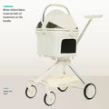 Fashionable High-end Pet Cart Stroller with Directional Design, Small and Medium-sized Dog Teddy Cat Stroller Separable Pet Bag
