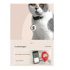 A84E Bluetooth Smart Wearable GPS Pet Tracker Collar - Waterproof Real-Time Anti-Loss Locator