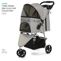 Foldable lightweight pet, cart is portable and breathable when going out, universal travel trolley for cats and dogs