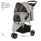 Foldable lightweight pet, cart is portable and breathable when going out, universal travel trolley for cats and dogs