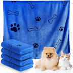Dog Towel Drying Dog Cat Pet Towel Puppy Microfiber Quick-drying Dog Claw Bath Towel Pet Bath Products Absorbent Medium Dogs