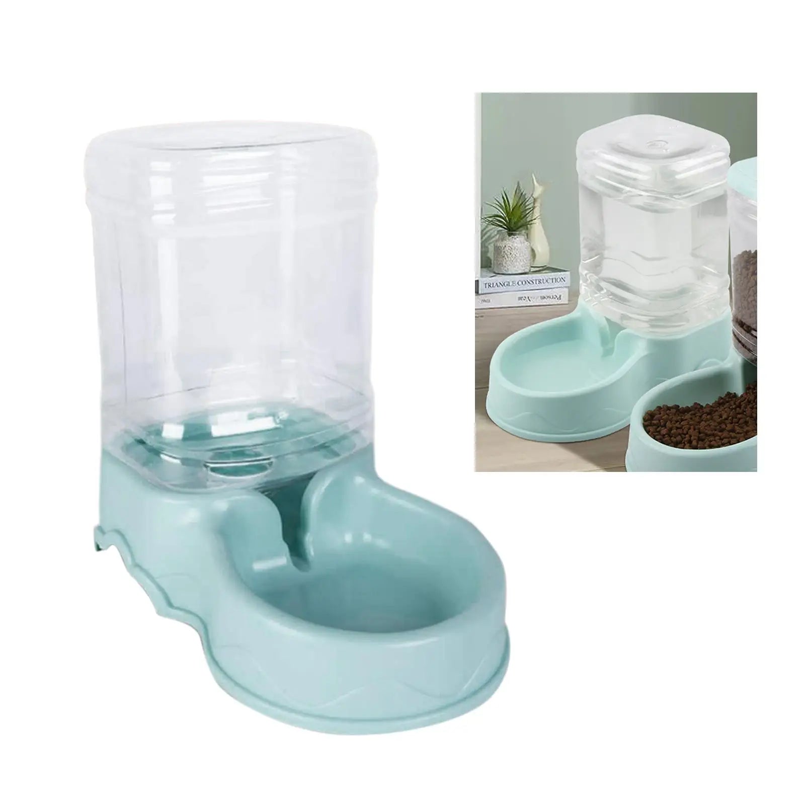 Automatic Feeder Water Dispenser 3.5L Pet Feeding Station for Dogs Cats Puppies Portable Food Drinker