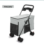 Medium Sized Dog Pet Stroller Multifunction Foldable Outdoor Push Cart Portable Cats Small Dogs Dog Stroller Cat Stroller