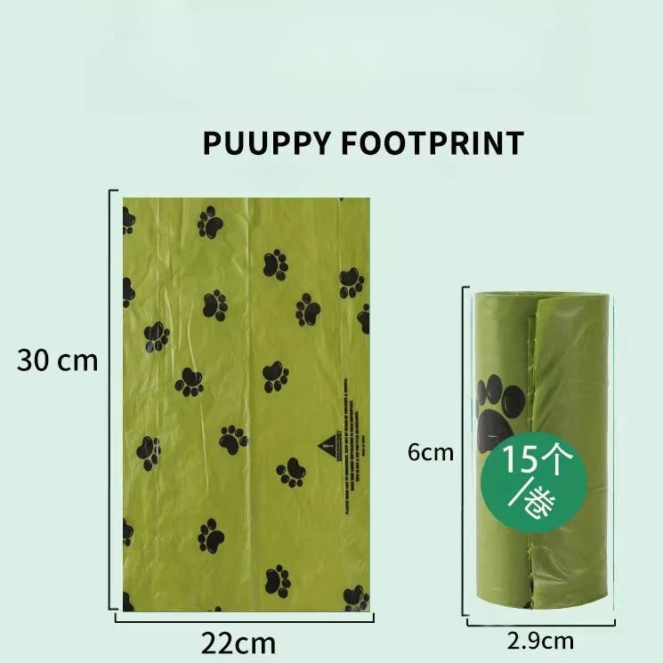 Pet Fecal Bag Dispenser Cat Dog Outdoor Pocket Hanging Buckle Portable Eco-friendly Biodegradable Pet Garbage Bag Pet Supplies