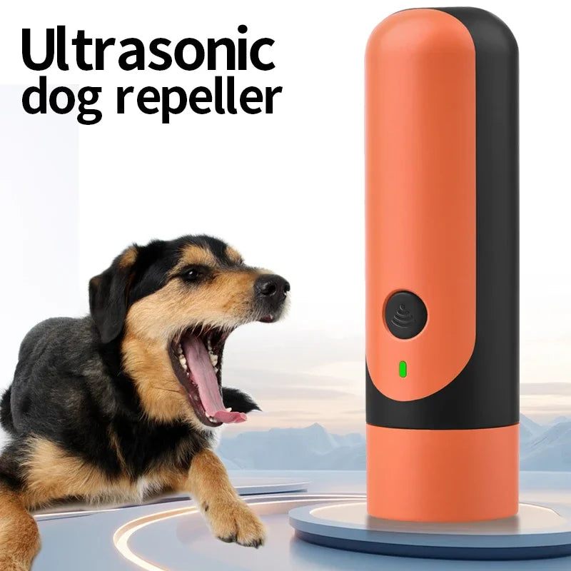 Mini High-Power Ultrasonic Dog Repeller & Anti-Bark Training Device - Long-Distance Outdoor Self-Defense Tool