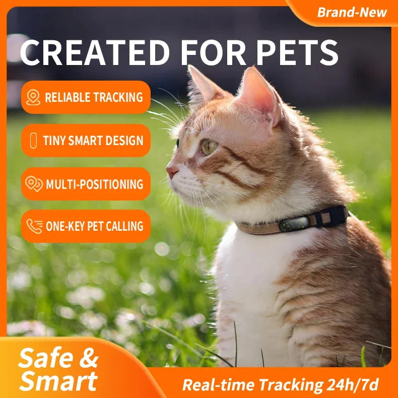 RF-V53 4G GPS Pet Locator for Dogs & Cats with Beidou Positioning - IP67 Waterproof, 900mAh Battery