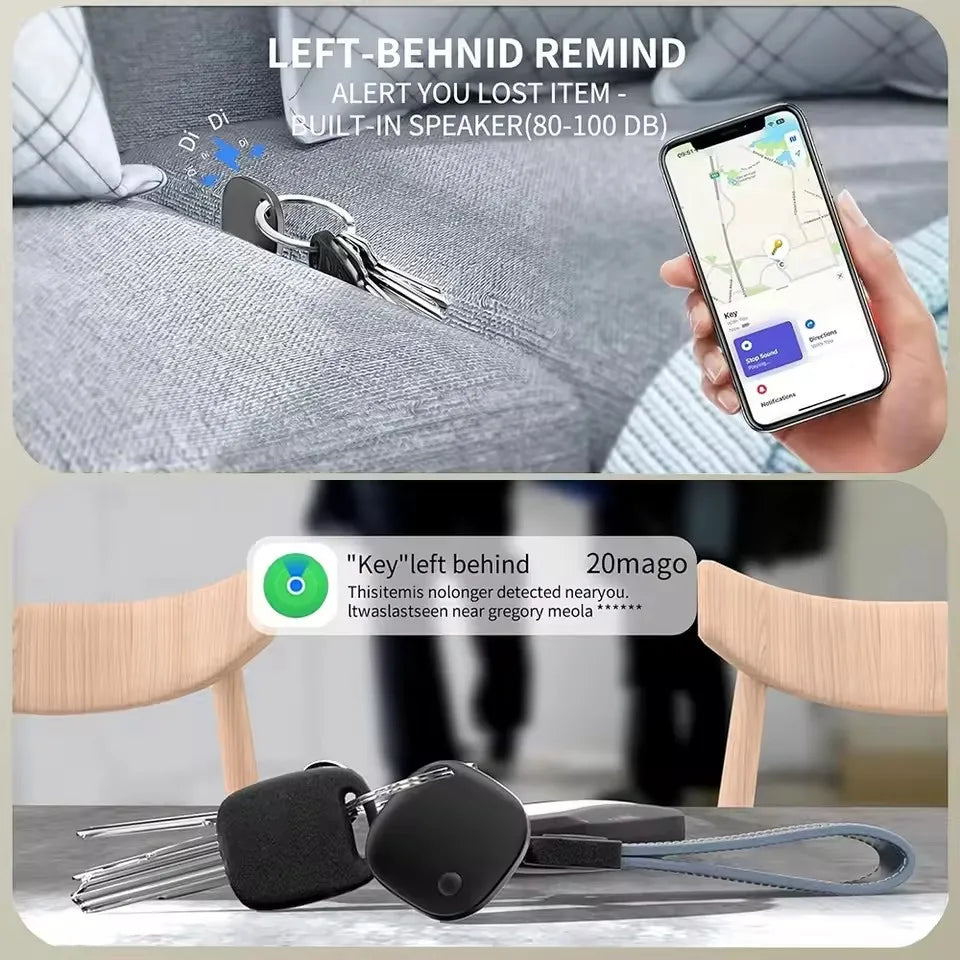 MFi-Rated Smart Bluetooth GPS Tracker for iPhone - Apple Find My App Anti-Loss Tag Replacement