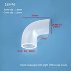 Soft Silicone Aquarium Elbow Connector (Flexible Joint, Hard Tube Adapter, Filter Hose)