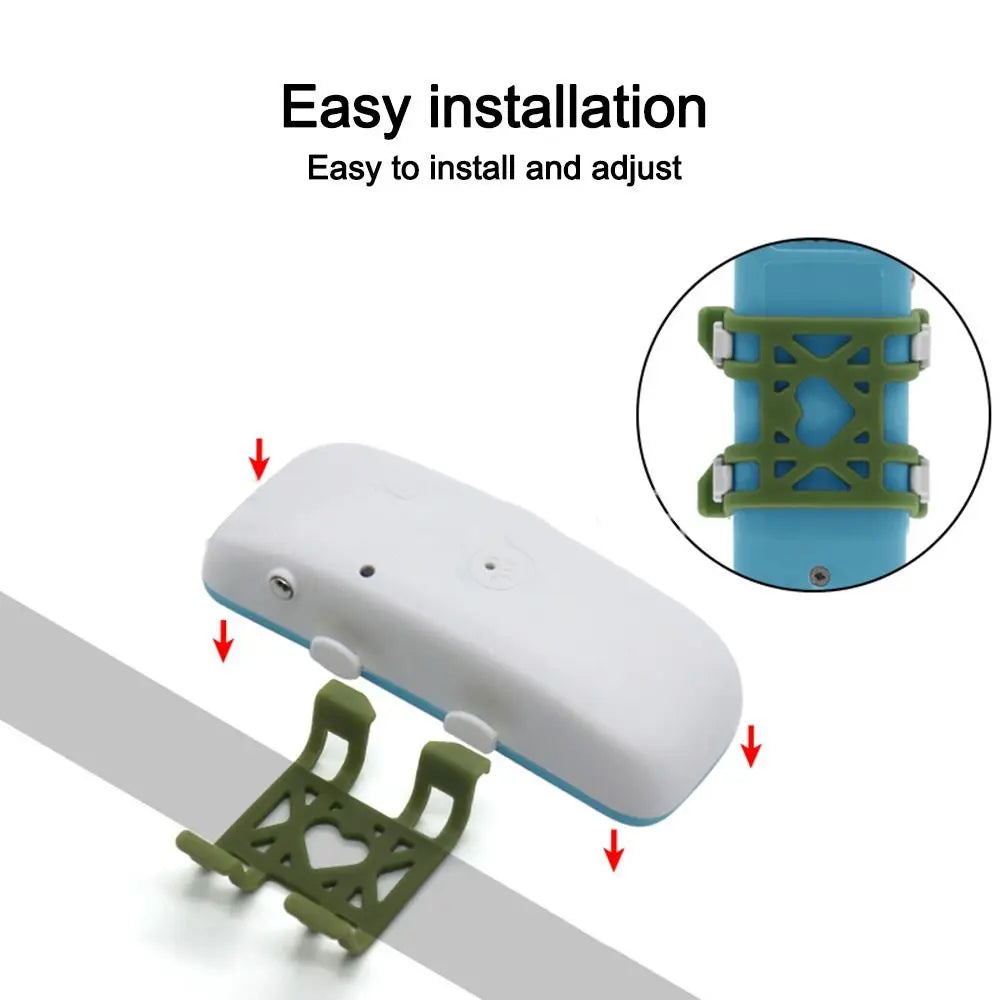 Silicone Fixing Clip & Anti-Slip Collar Accessory for TK911SA Pet GPS Tracker