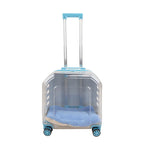2026 High Quality Translucent Pet Carrier Portable Outdoor Cat Bag Large Capacity Aviation Travel Case