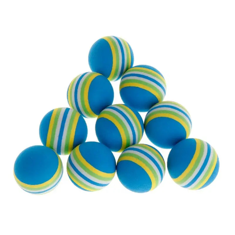 Colorful Foam Ball Cat Toys (10-Pack)