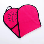Soft Dog Bath Robe Towel Quick Dry Pet Towel Fiber Absorbent Cat Bath Towel Convenient Pet Cleaning Washcloth Dog Accessories