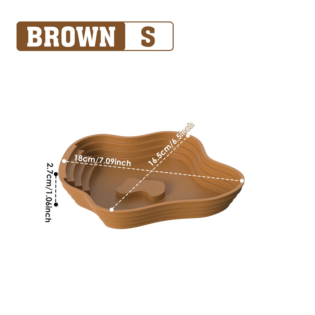 Turtle Bathing Basin, Frog Bathing Basin, Can Also Be Used as Food Bowl and Water Basin, Suitable for Reptiles and Amphibians