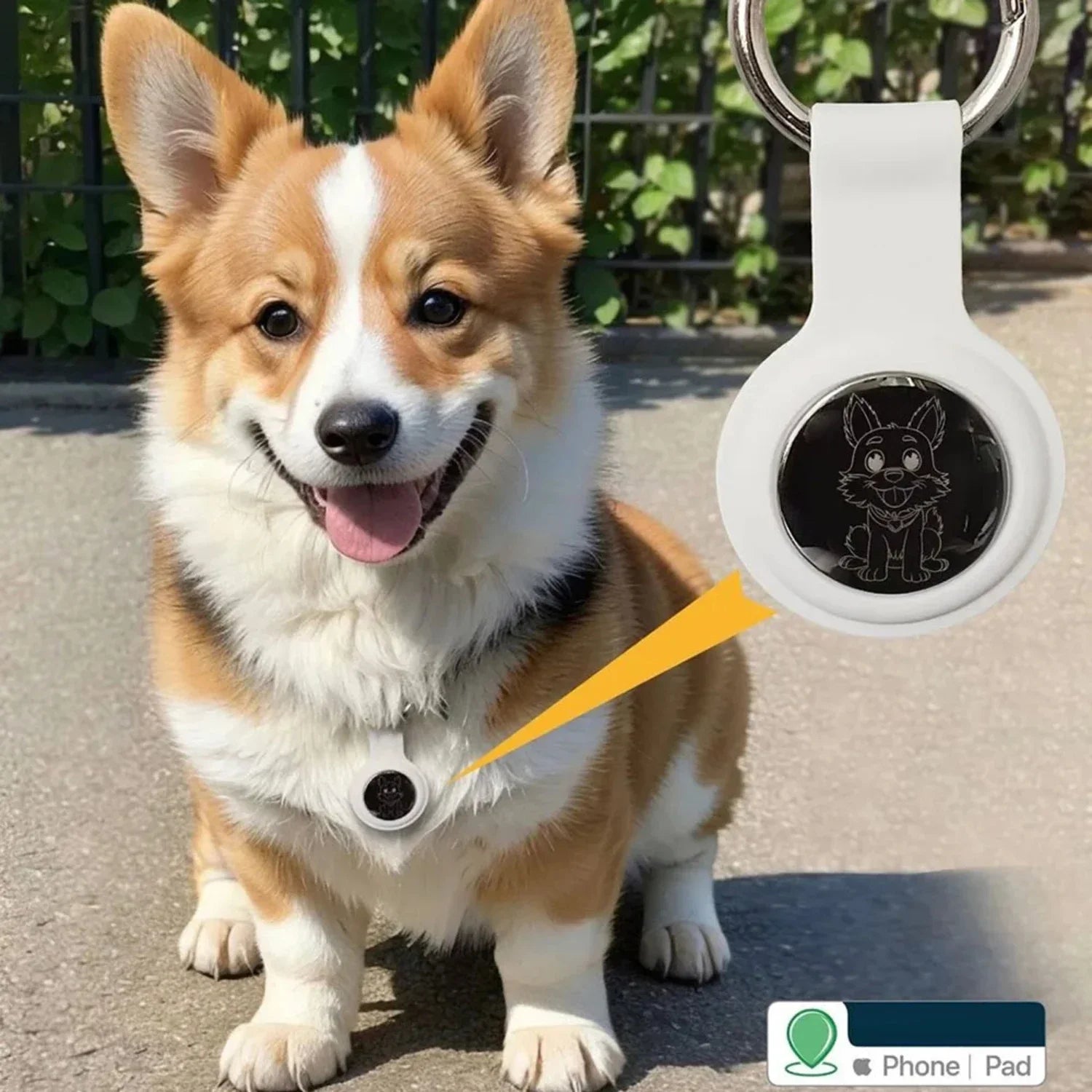 Mini AirTag-Sized GPS Locator for Cats & Dogs - Find My Compatible (32×8mm)